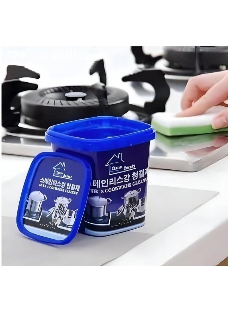 Kitchen and bathroom cleaner paste for removing grease, 500g, suitable for cleaning surfaces and tiles, 2 packs of product R - Image 4